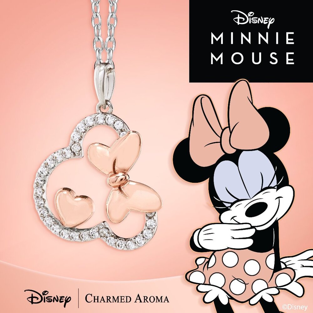 Disney Minnie Mouse Necklace, Charmed Aroma